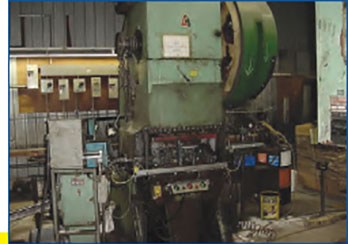 Mechanical press on the FDI factory floor