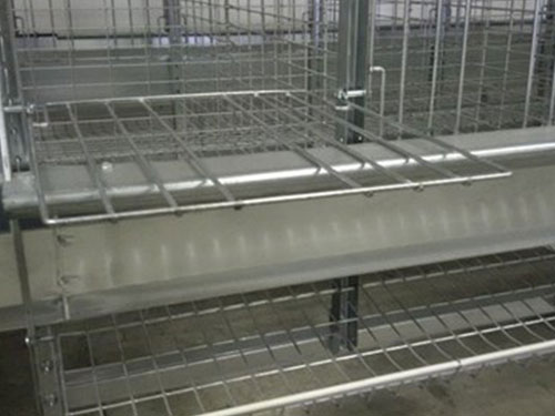 Swing out single bird cage door used as a work platform